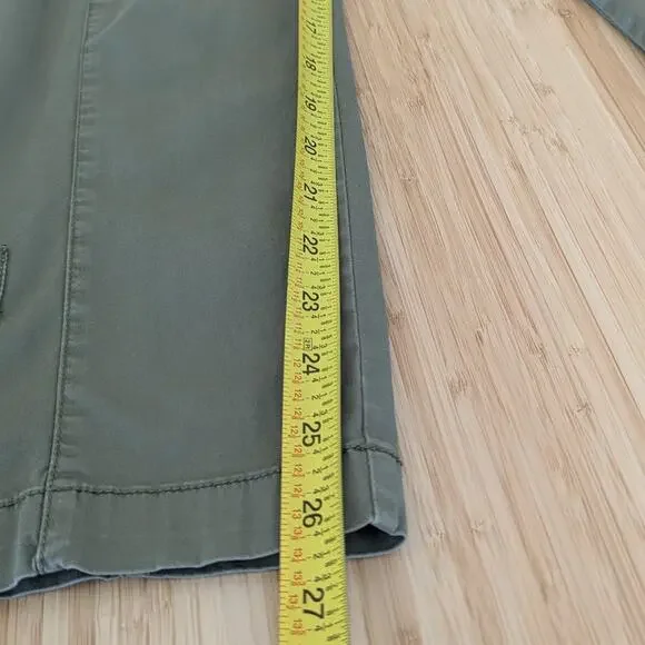 Alex Mill Green Cargo High Waist Cotton Relaxed Tapered Leg Pants, size 4
